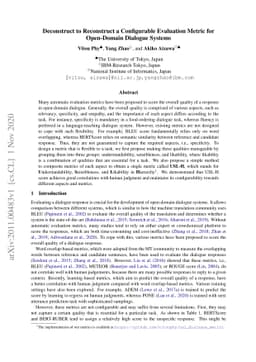 Deconstruct to Reconstruct a Configurable Evaluation Metric for
  Open-Domain Dialogue Systems