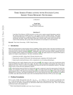 Time Series Forecasting with Stacked Long Short-Term Memory Networks