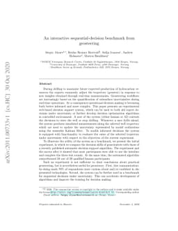An interactive sequential-decision benchmark from geosteering