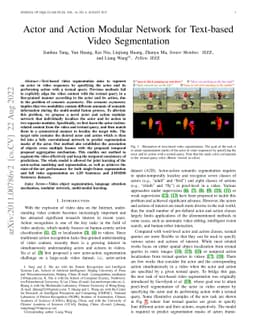 Actor and Action Modular Network for Text-based Video Segmentation
