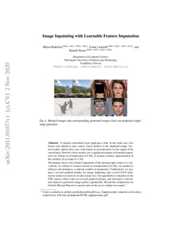 Image Inpainting with Learnable Feature Imputation