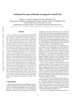 Pushing the Envelope of Rotation Averaging for Visual SLAM