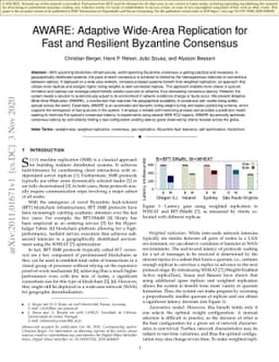 AWARE: Adaptive Wide-Area Replication for Fast and Resilient Byzantine
  Consensus