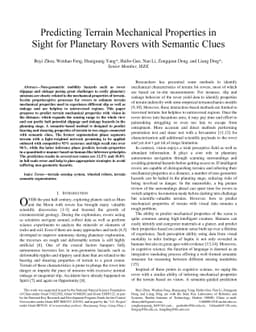 Predicting Terrain Mechanical Properties in Sight for Planetary Rovers
  with Semantic Clues