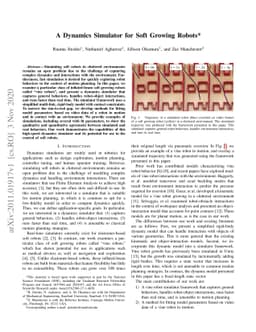 A Dynamics Simulator for Soft Growing Robots