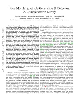 Face Morphing Attack Generation & Detection: A Comprehensive Survey