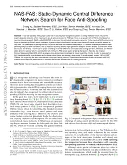 NAS-FAS: Static-Dynamic Central Difference Network Search for Face
  Anti-Spoofing