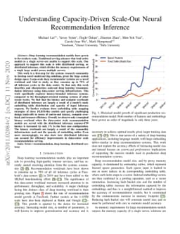 Understanding Capacity-Driven Scale-Out Neural Recommendation Inference