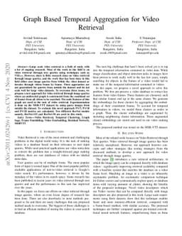 Graph Based Temporal Aggregation for Video Retrieval