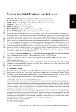 Tracking Counterfeit Cryptocurrency End-to-end