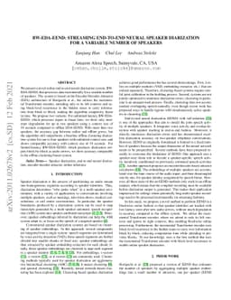 BW-EDA-EEND: Streaming End-to-End Neural Speaker Diarization for a
  Variable Number of Speakers