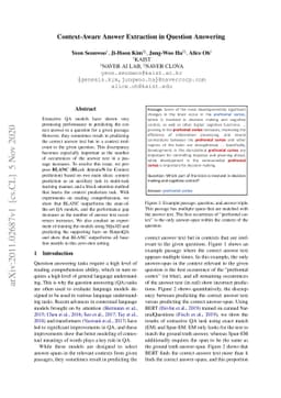 Context-Aware Answer Extraction in Question Answering