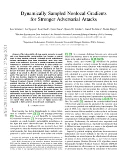Dynamically Sampled Nonlocal Gradients for Stronger Adversarial Attacks