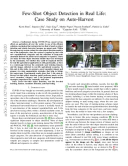 Few-Shot Object Detection in Real Life: Case Study on Auto-Harvest