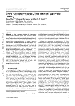 Mining Functionally Related Genes with Semi-Supervised Learning
