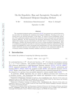 On the Ergodicity, Bias and Asymptotic Normality of Randomized Midpoint
  Sampling Method