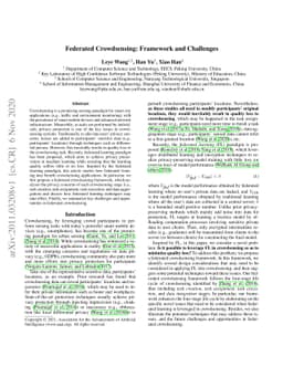 Federated Crowdsensing: Framework and Challenges