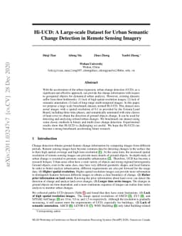 Hi-UCD: A Large-scale Dataset for Urban Semantic Change Detection in
  Remote Sensing Imagery