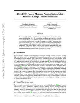 DeepDFT: Neural Message Passing Network for Accurate Charge Density
  Prediction