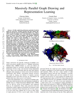 Massively Parallel Graph Drawing and Representation Learning