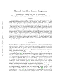 Multiscale Point Cloud Geometry Compression