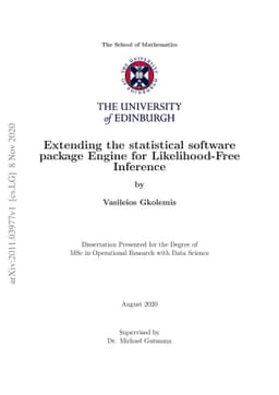 Extending the statistical software package Engine for Likelihood-Free
  Inference