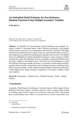 An Embedded Model Estimator for Non-Stationary Random Functions using
  Multiple Secondary Variables