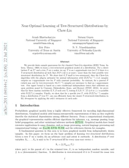Near-Optimal Learning of Tree-Structured Distributions by Chow-Liu