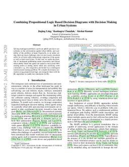 Combining Propositional Logic Based Decision Diagrams with Decision
  Making in Urban Systems