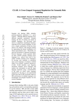CLAR: A Cross-Lingual Argument Regularizer for Semantic Role Labeling