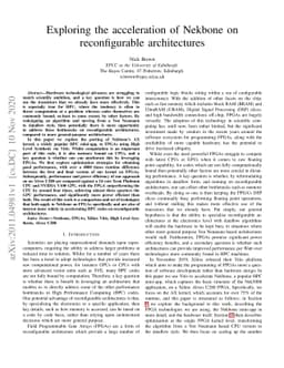 Exploring the acceleration of Nekbone on reconfigurable architectures