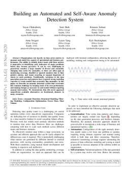 Building an Automated and Self-Aware Anomaly Detection System
