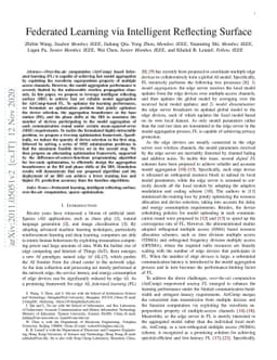 Federated Learning via Intelligent Reflecting Surface