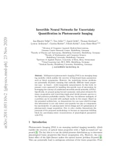 Invertible Neural Networks for Uncertainty Quantification in
  Photoacoustic Imaging