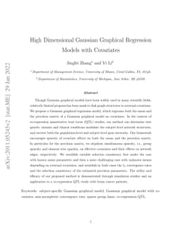 High Dimensional Gaussian Graphical Regression Models with Covariates