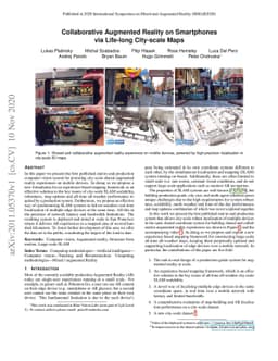Collaborative Augmented Reality on Smartphones via Life-long City-scale
  Maps