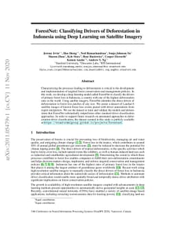 ForestNet: Classifying Drivers of Deforestation in Indonesia using Deep
  Learning on Satellite Imagery