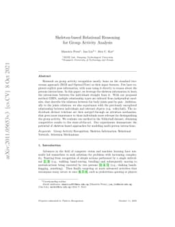 Skeleton-based Relational Reasoning for Group Activity Analysis