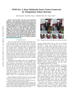 FINO-Net: A Deep Multimodal Sensor Fusion Framework for Manipulation
  Failure Detection