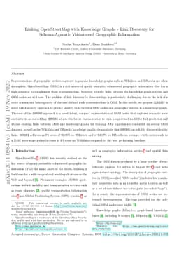 Linking OpenStreetMap with Knowledge Graphs -- Link Discovery for
  Schema-Agnostic Volunteered Geographic Information
