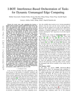 I-BOT: Interference-Based Orchestration of Tasks for Dynamic Unmanaged
  Edge Computing