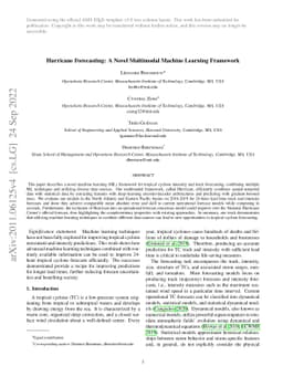 Hurricane Forecasting: A Novel Multimodal Machine Learning Framework