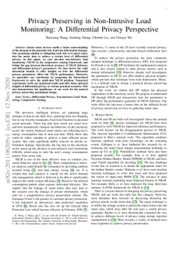 Privacy Preserving in Non-Intrusive Load Monitoring: A Differential
  Privacy Perspective