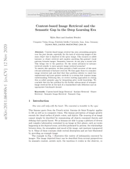Content-based Image Retrieval and the Semantic Gap in the Deep Learning
  Era