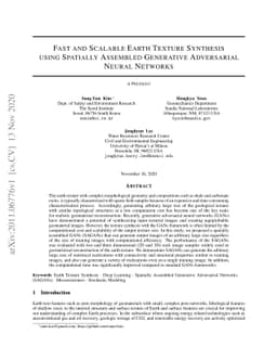 Fast and Scalable Earth Texture Synthesis using Spatially Assembled
  Generative Adversarial Neural Networks