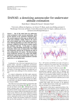 DANAE: a denoising autoencoder for underwater attitude estimation