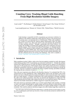 Counting Cows: Tracking Illegal Cattle Ranching From High-Resolution
  Satellite Imagery