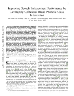 Improving Speech Enhancement Performance by Leveraging Contextual Broad
  Phonetic Class Information