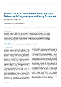 Drone LAMS: A Drone-based Face Detection Dataset with Large Angles and
  Many Scenarios