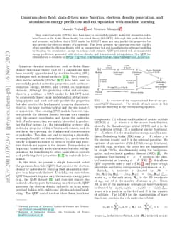 Quantum deep field: data-driven wave function, electron density
  generation, and atomization energy prediction and extrapolation with machine
  learning